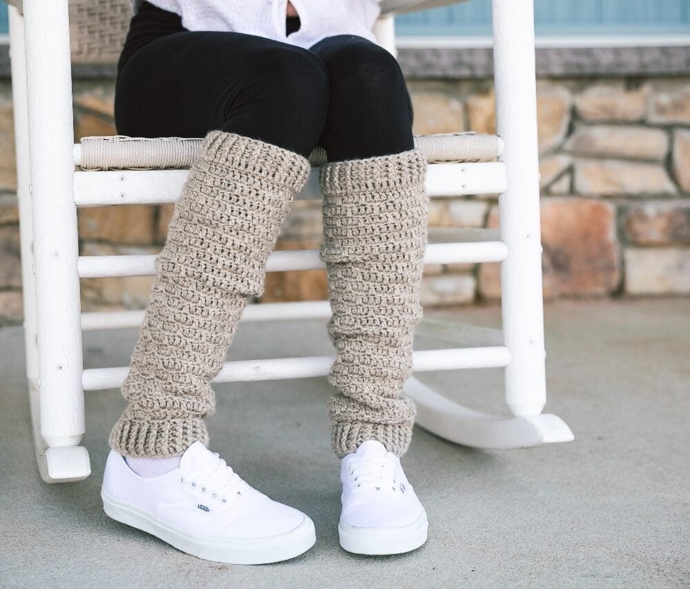 Slouchy Crochet Leg Warmers