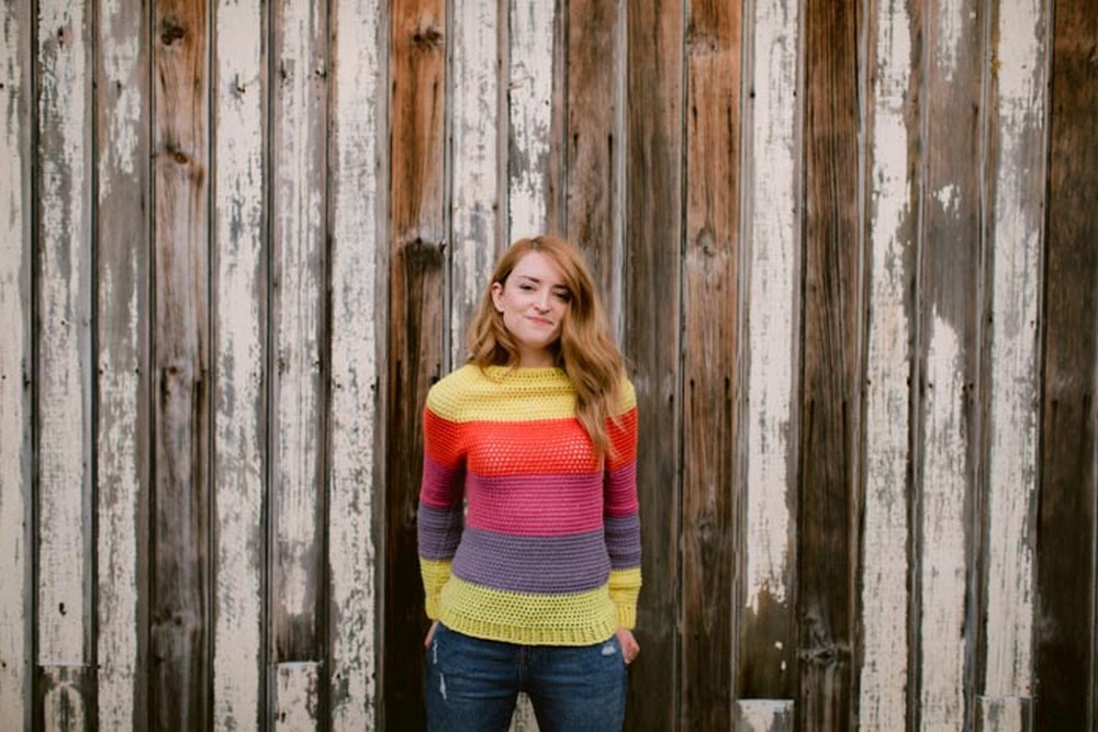 Top Down Crochet Sweater