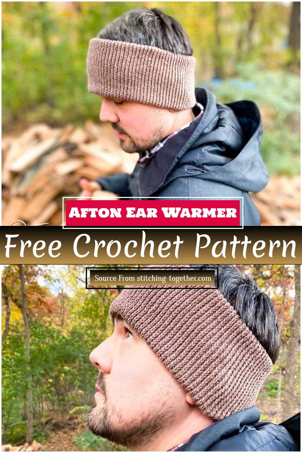 Afton Crochet Ear Warmer Pattern For Men