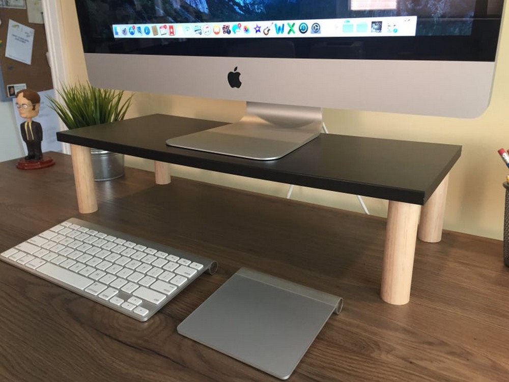DIY Computer Monitor Riser Stand