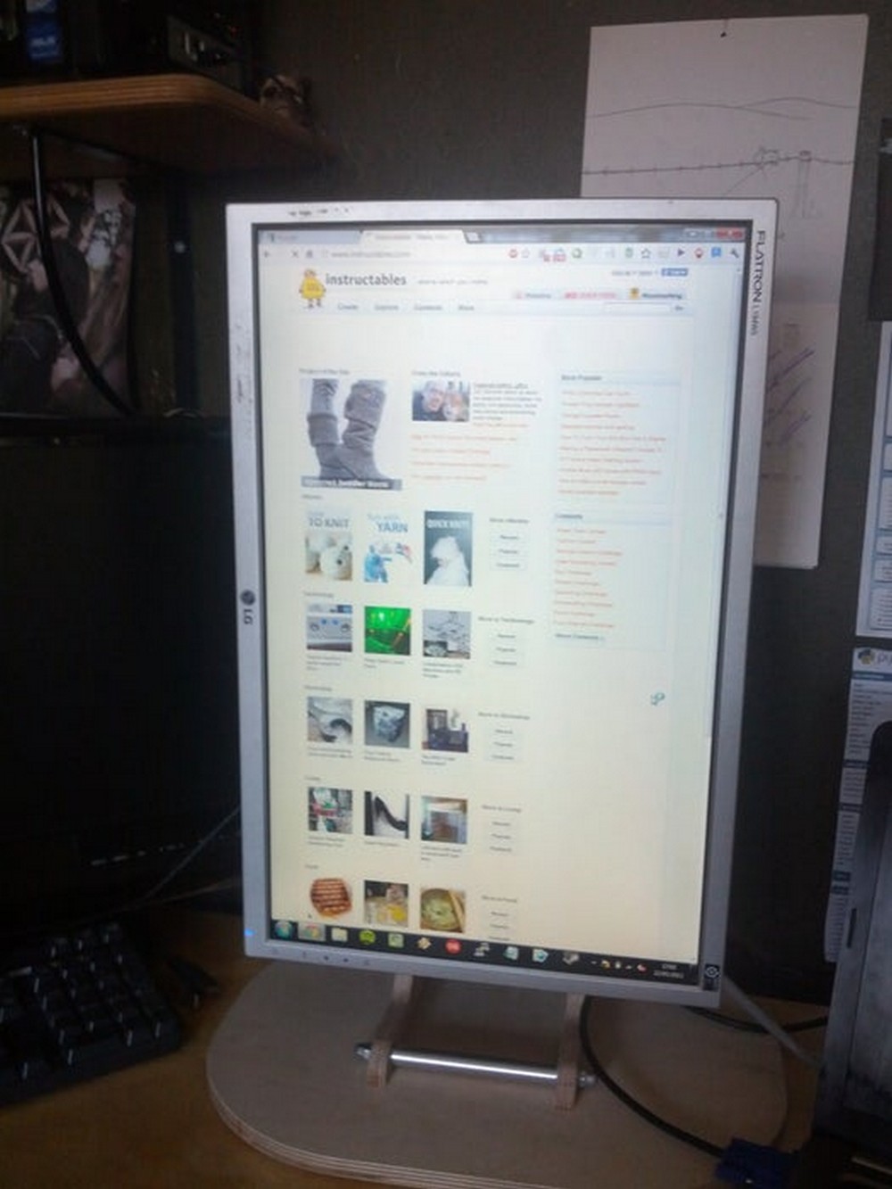 DIY Plywood Portrait Monitor Stand