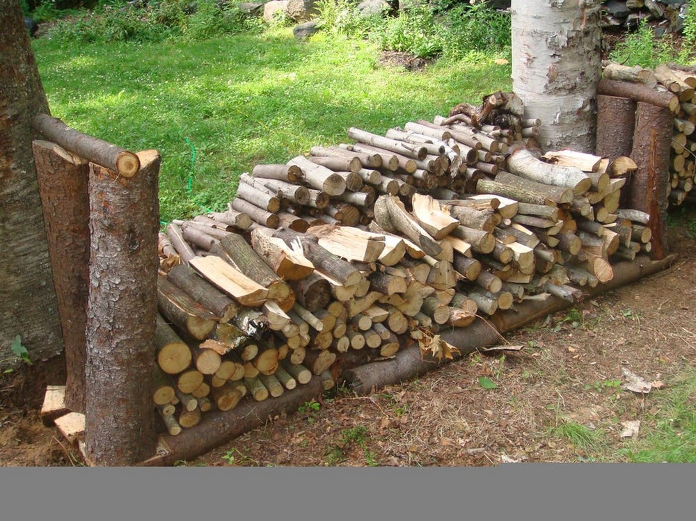 DIY Rustic Firewood Rack