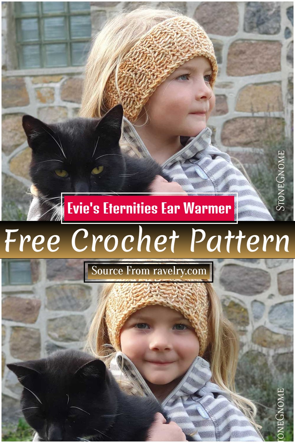 Evie's Eternities Crochet Ear Warmer Free Pattern