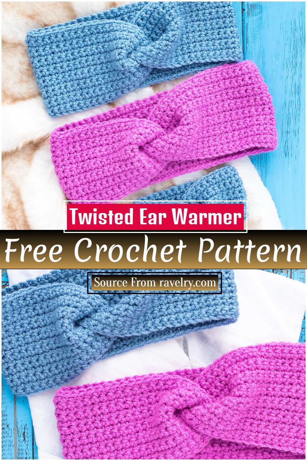 Women's Keystone Ear Warmer - Faux Fur Lined Headband For Cold Weather
