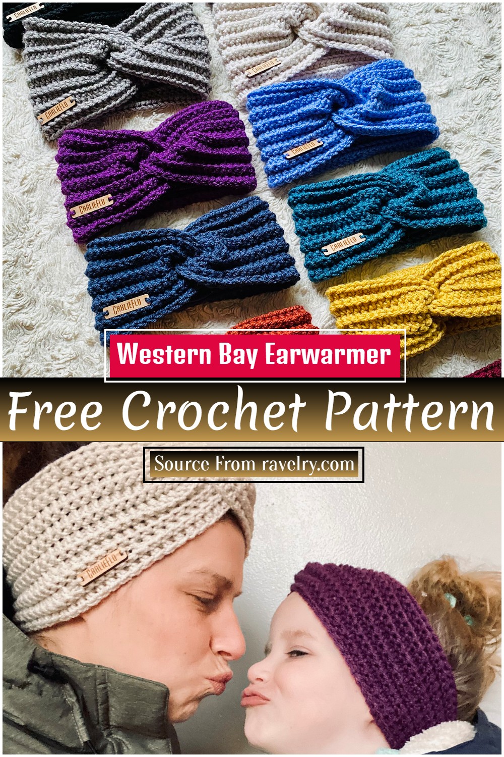 Free Crochet Western Bay Earwarmer Pattern