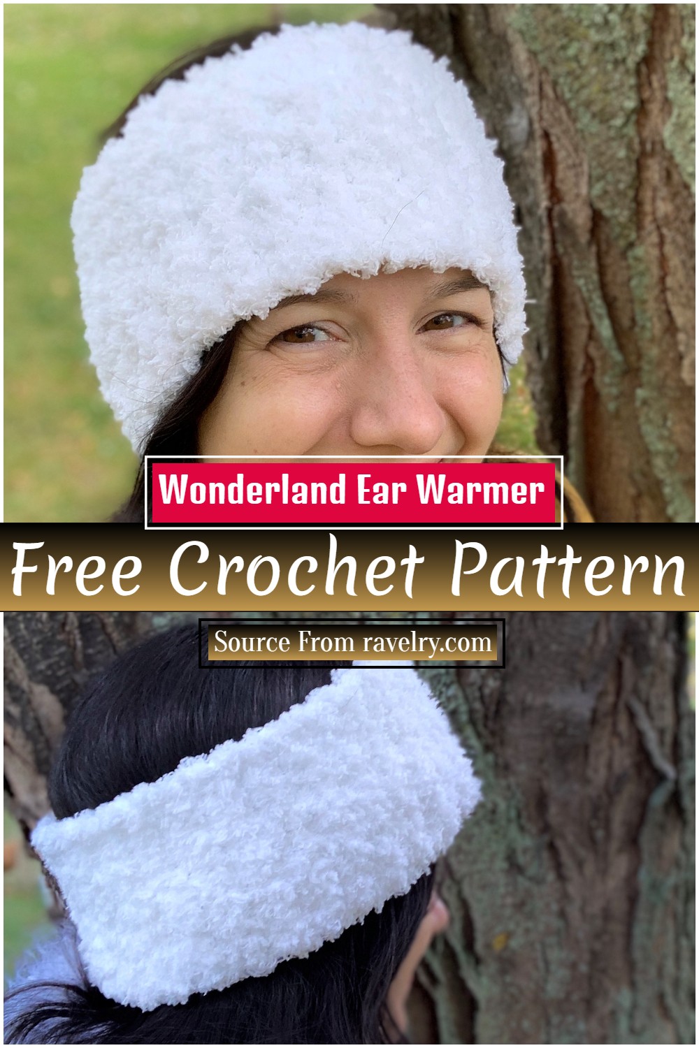 Free Crochet Wonderland Ear Warmer Pattern For Winter