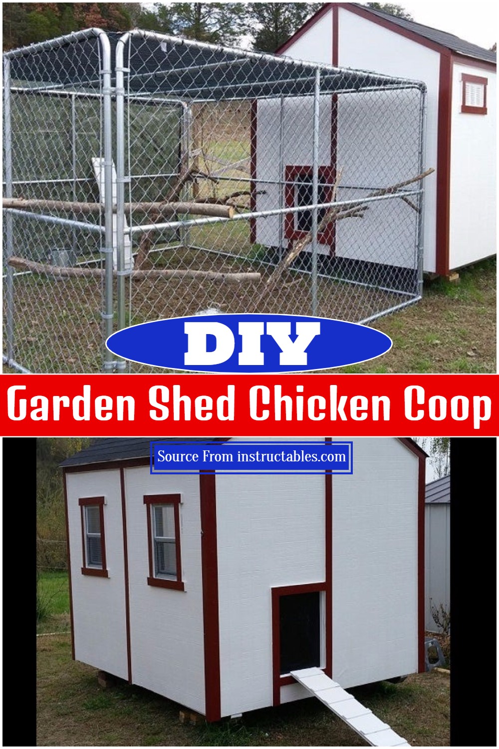 DIY Garden Shed Chicken Coop