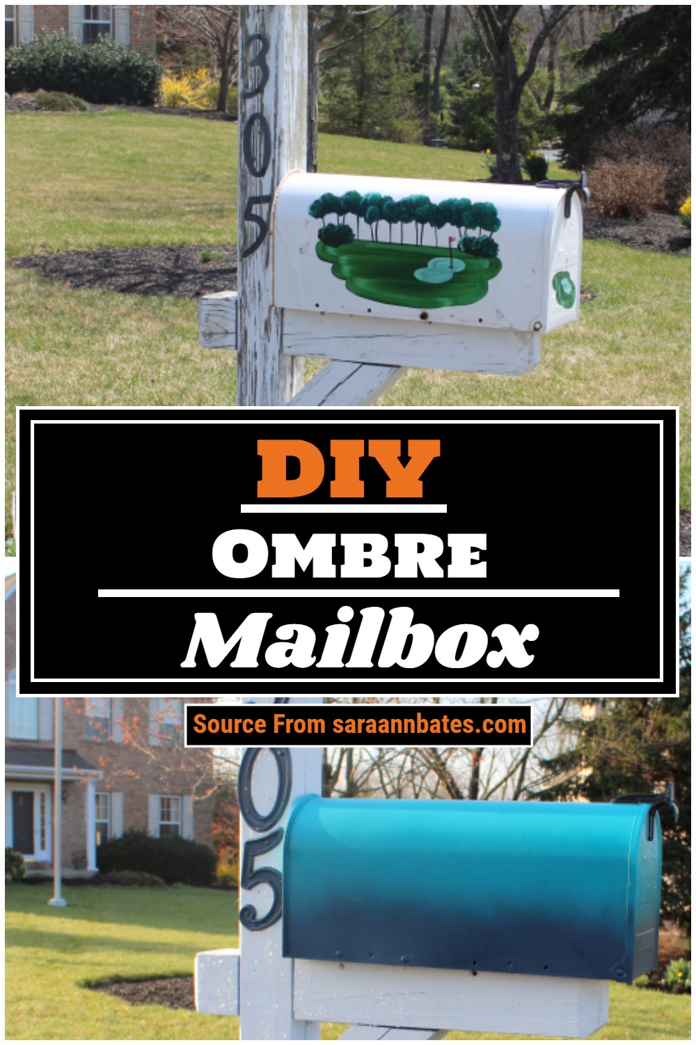 DIY Ombre Mailbox