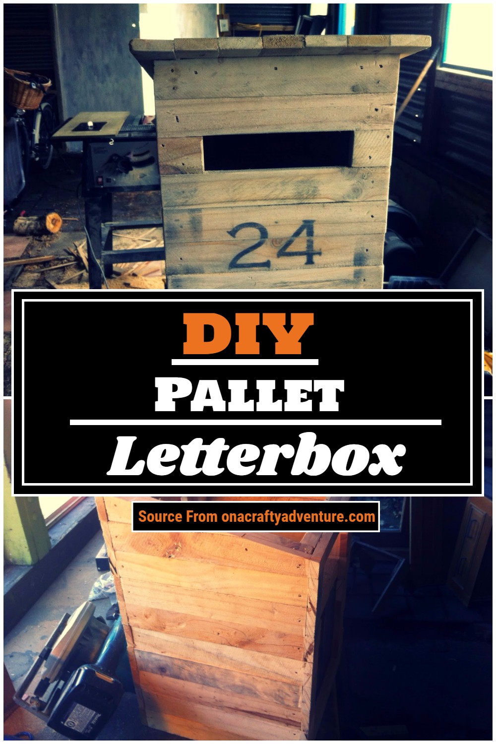 DIY Pallet Letterbox