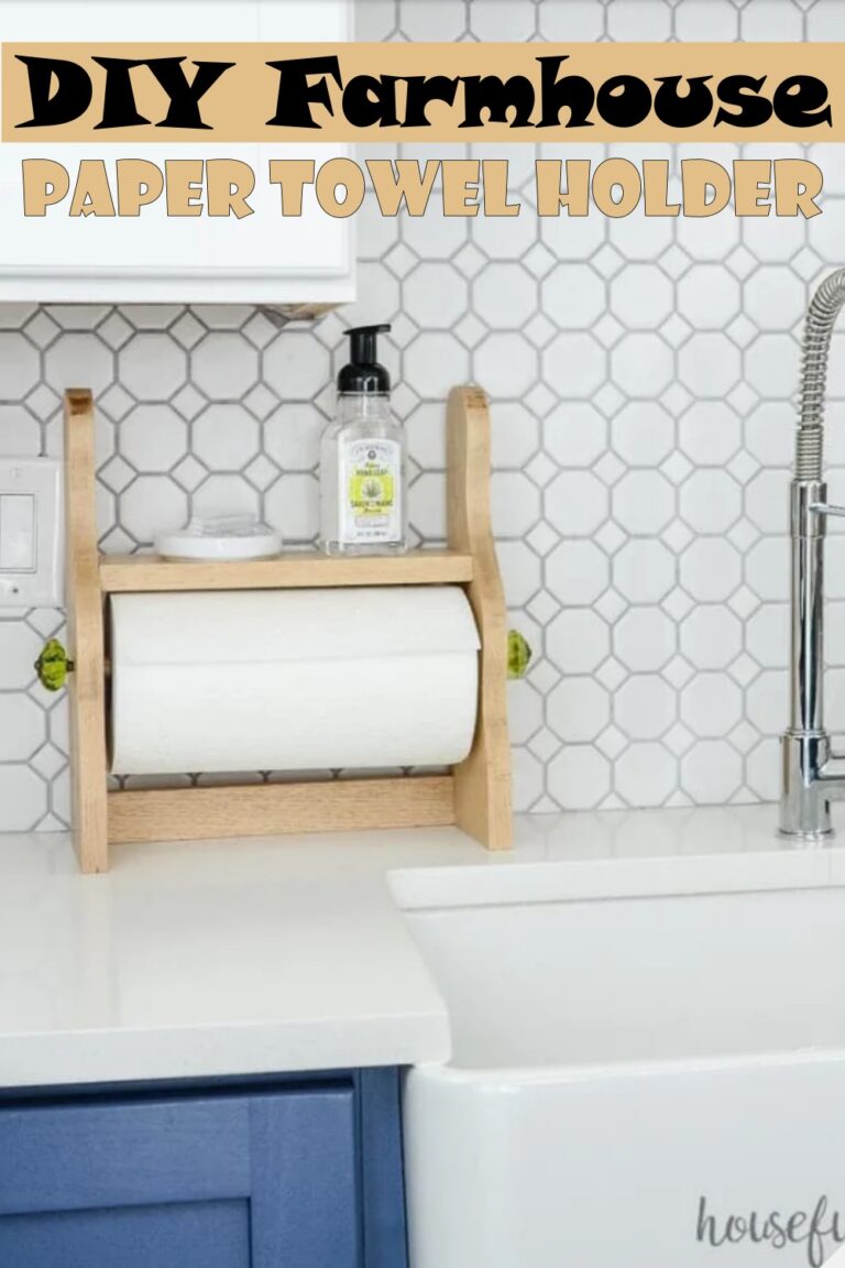 10 DIY Paper Towel Holder Ideas And Projects - DIYsCraftsy