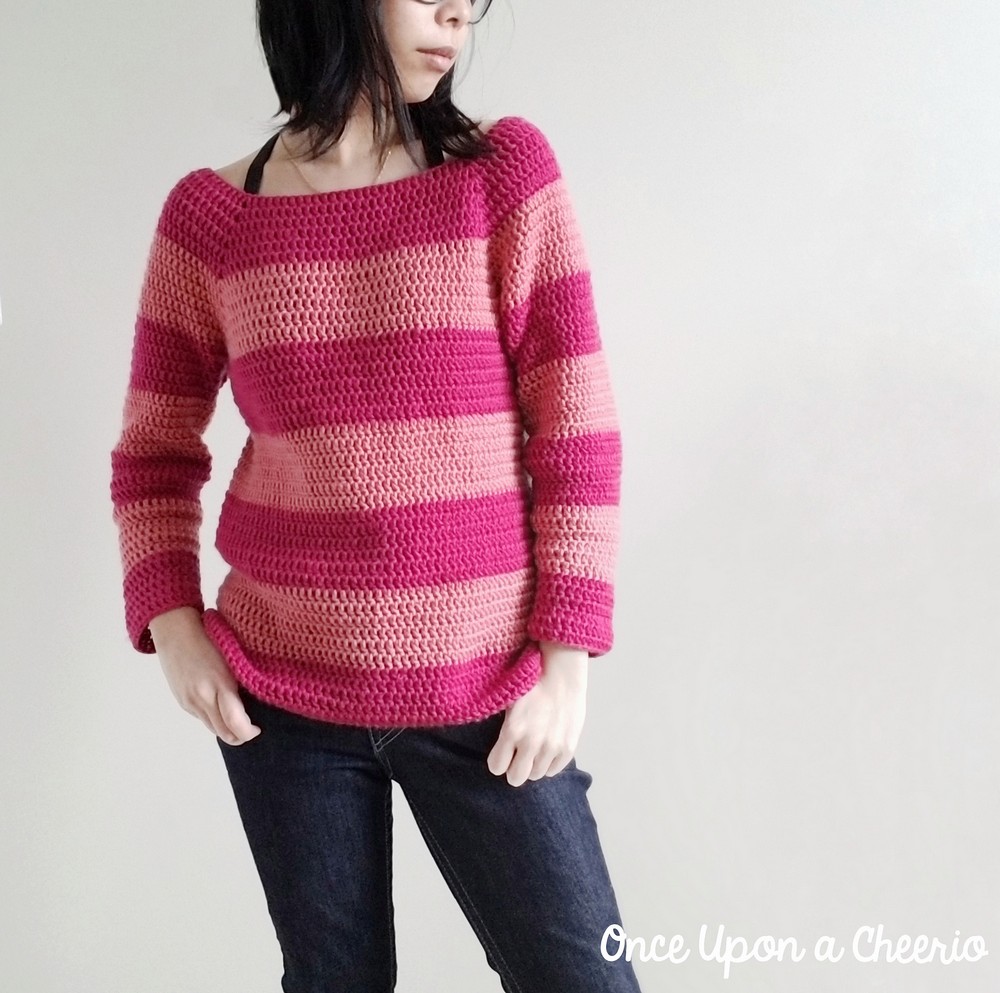 Cheshire Dreams Crochet Sweater Free Pattern