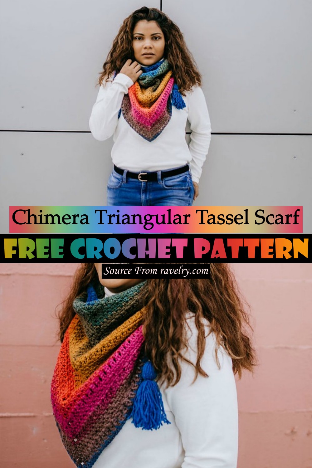 Chimera Triangular Tassel Scarf Pattern