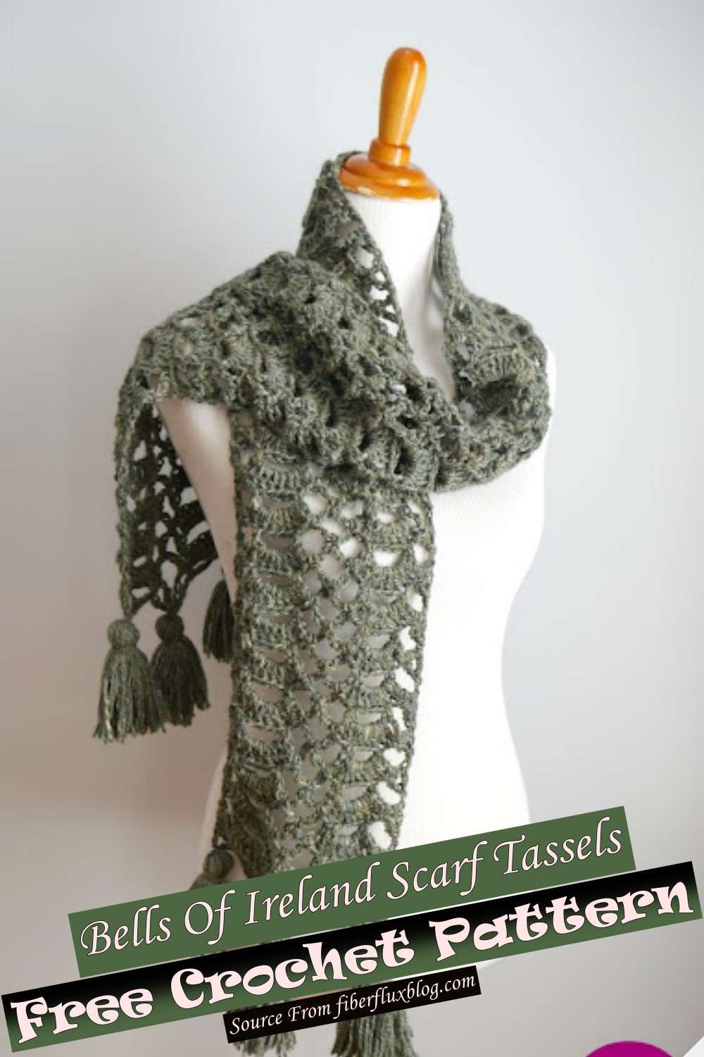 Free Crochet Bells Of Ireland Scarf Tassels