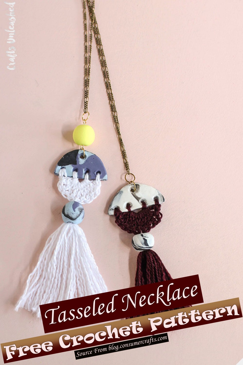 Free Crochet Tasseled Necklace