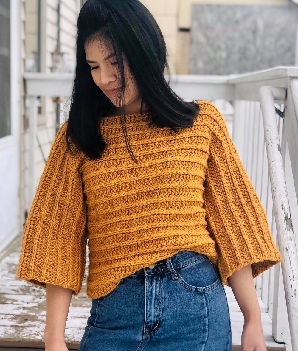 Sleeve Pull Over Free Crochet Sweater Pattern