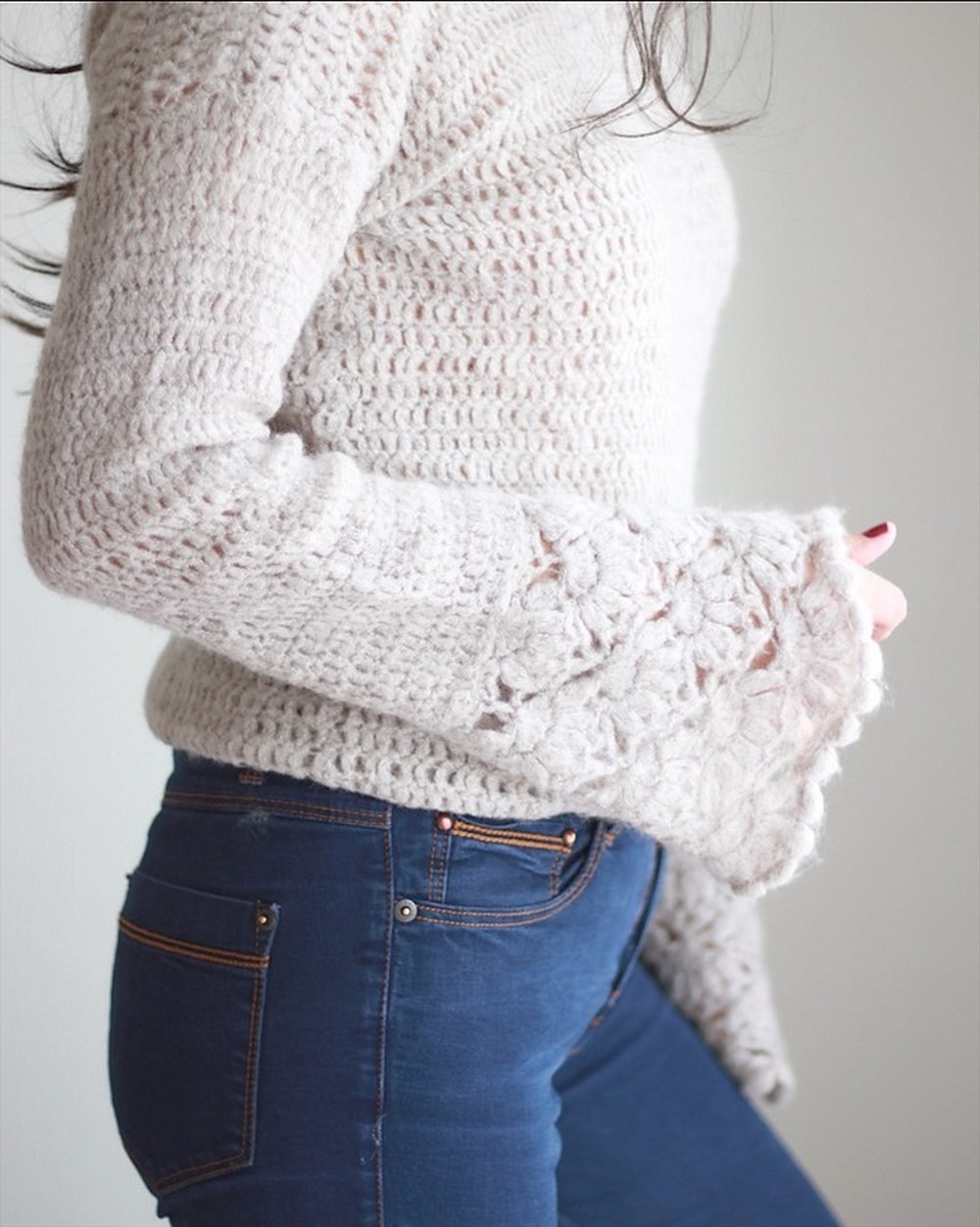 Valentina Crochet Sweater Top Free Pattern