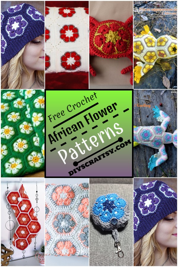 African Flower Crochet Patterns 1