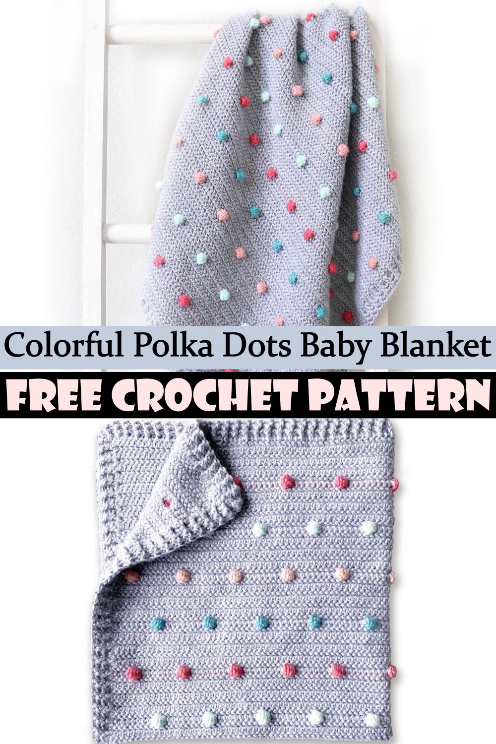 Colorful Polka Dots Baby Blanket