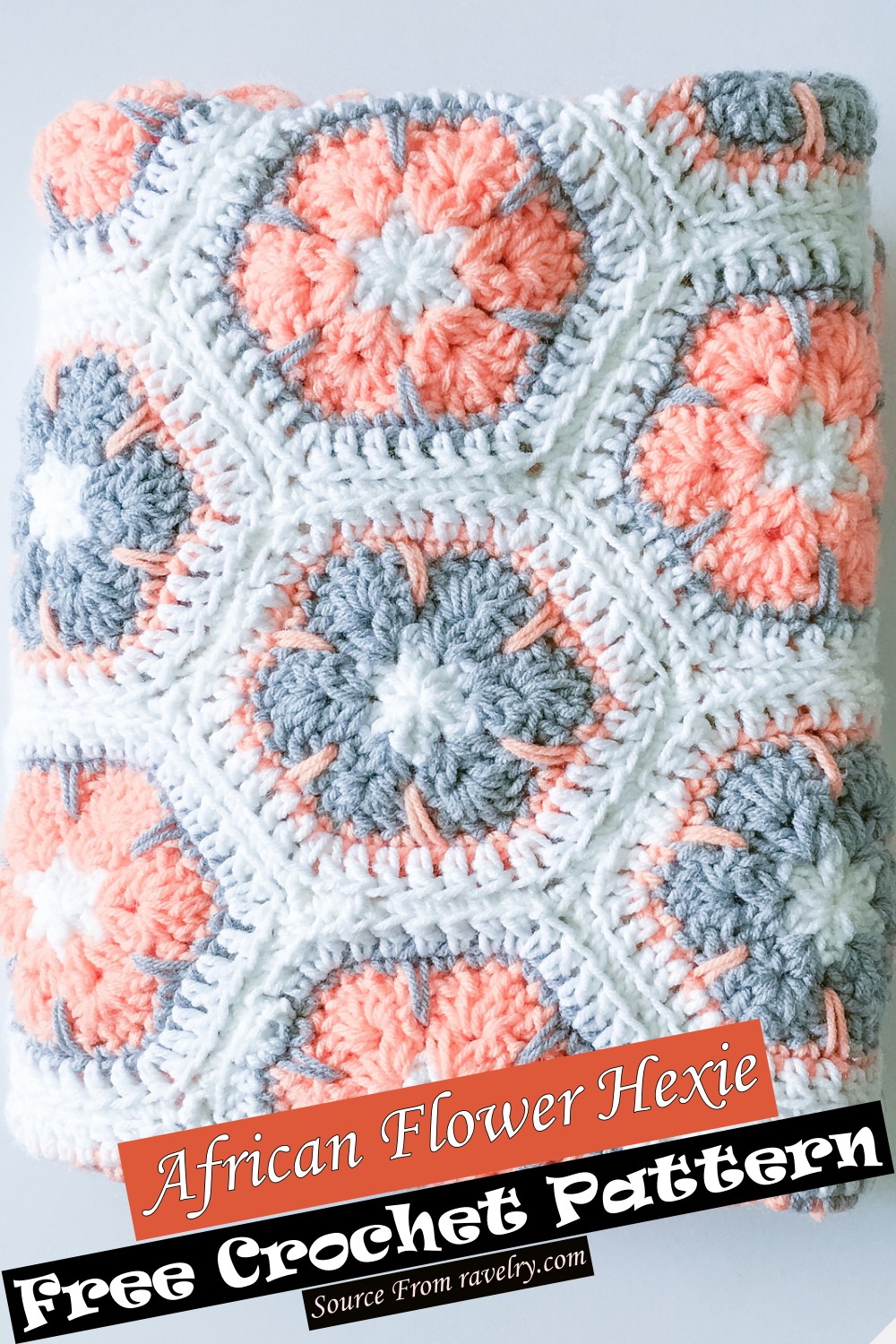 Crochet African Flower Hexie Pattern