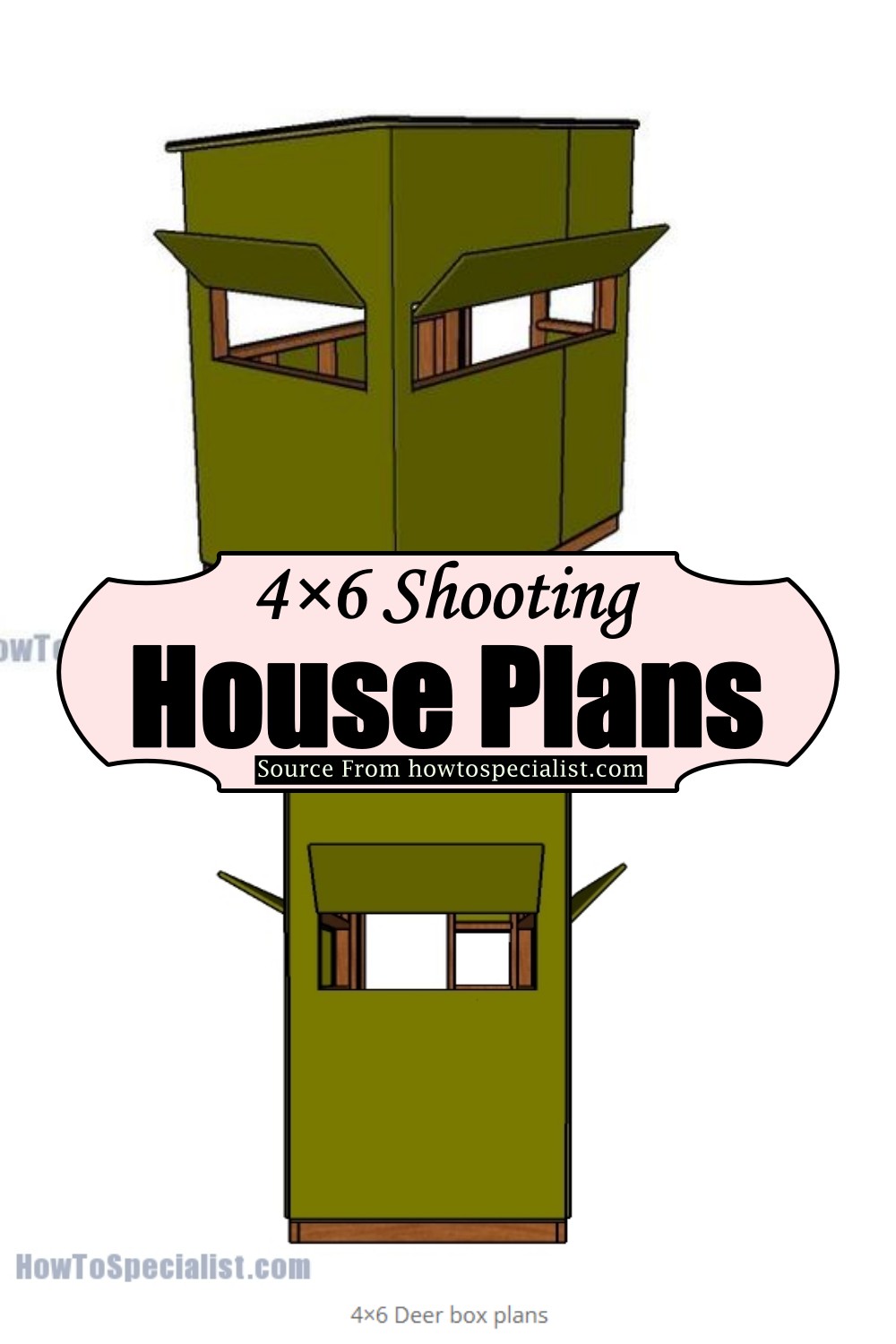 4×6 Shooting House Plans