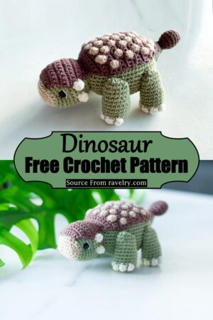 30 Free Crochet Dinosaur Patterns For Kids - DIYsCraftsy