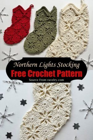 25 Creative Free Crochet Christmas Stocking Patterns - DIYsCraftsy