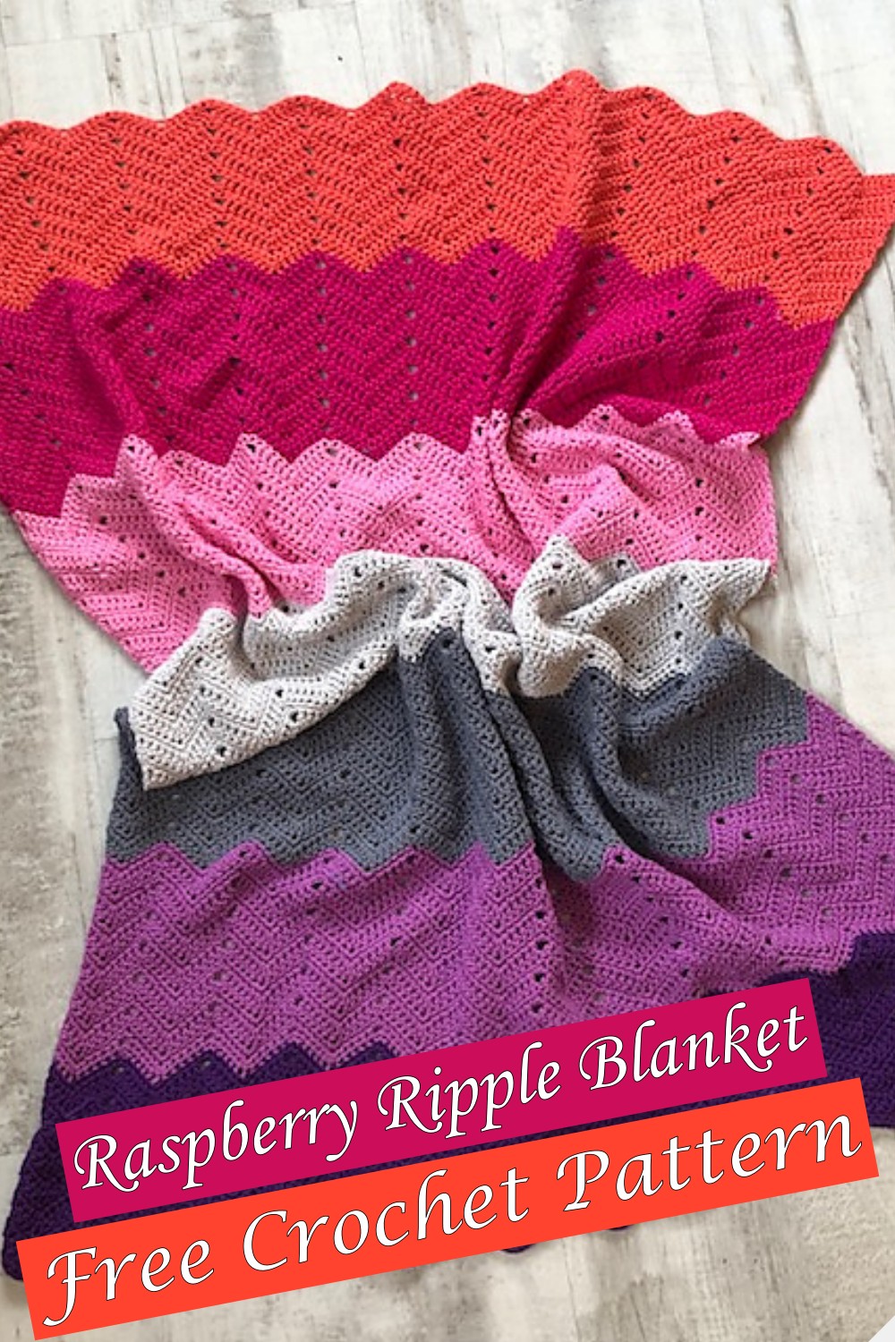 Raspberry Ripple Blanket