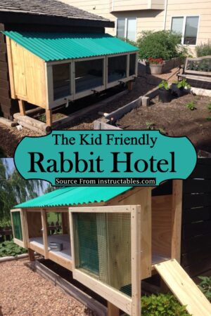 Kid Friendly Rabbits 36 Totally Free DIY Rabbit Hutch Plans - DIYsCraftsy
