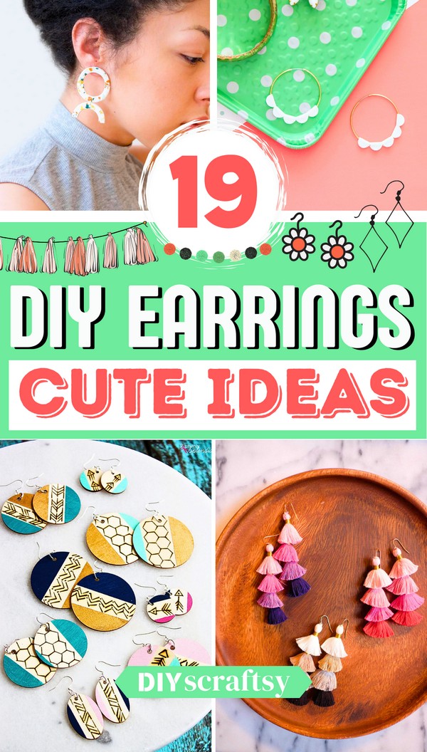 19 Best DIY Earrings Ideas And Tutorials