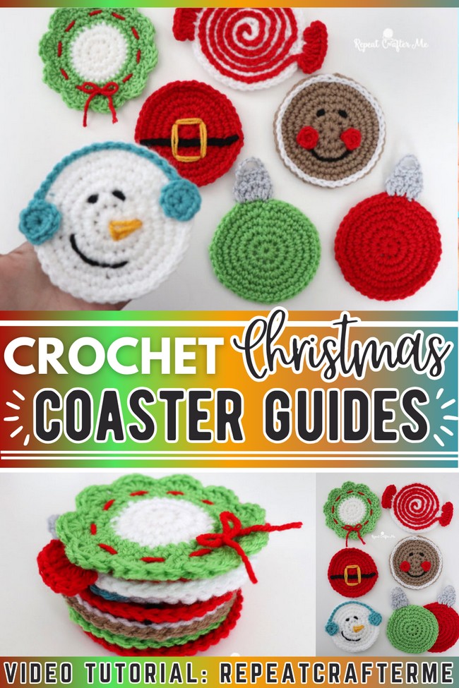 Crochet Christmas Coasters