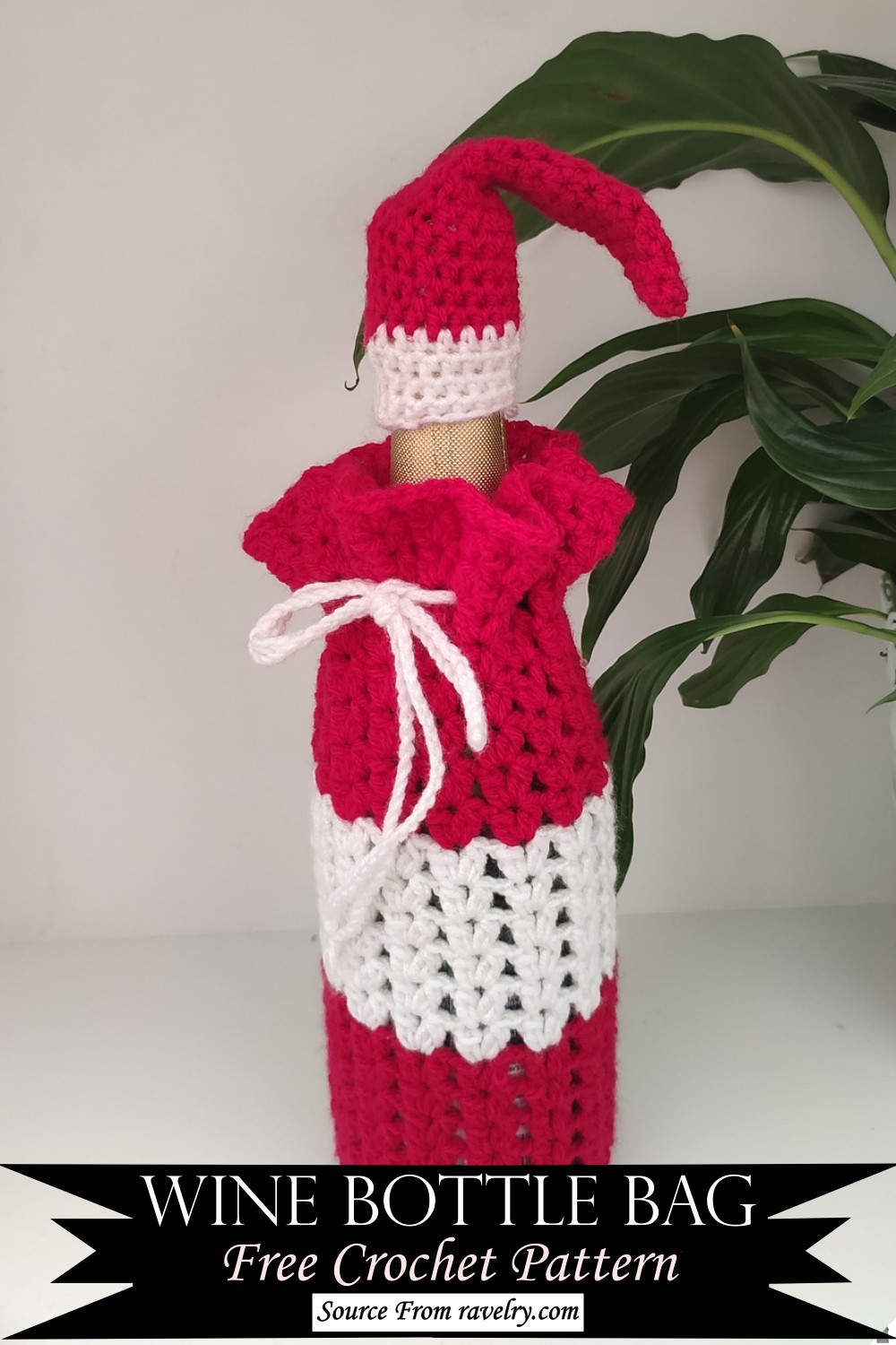 Crochet Wine Bottle Bag Pattern