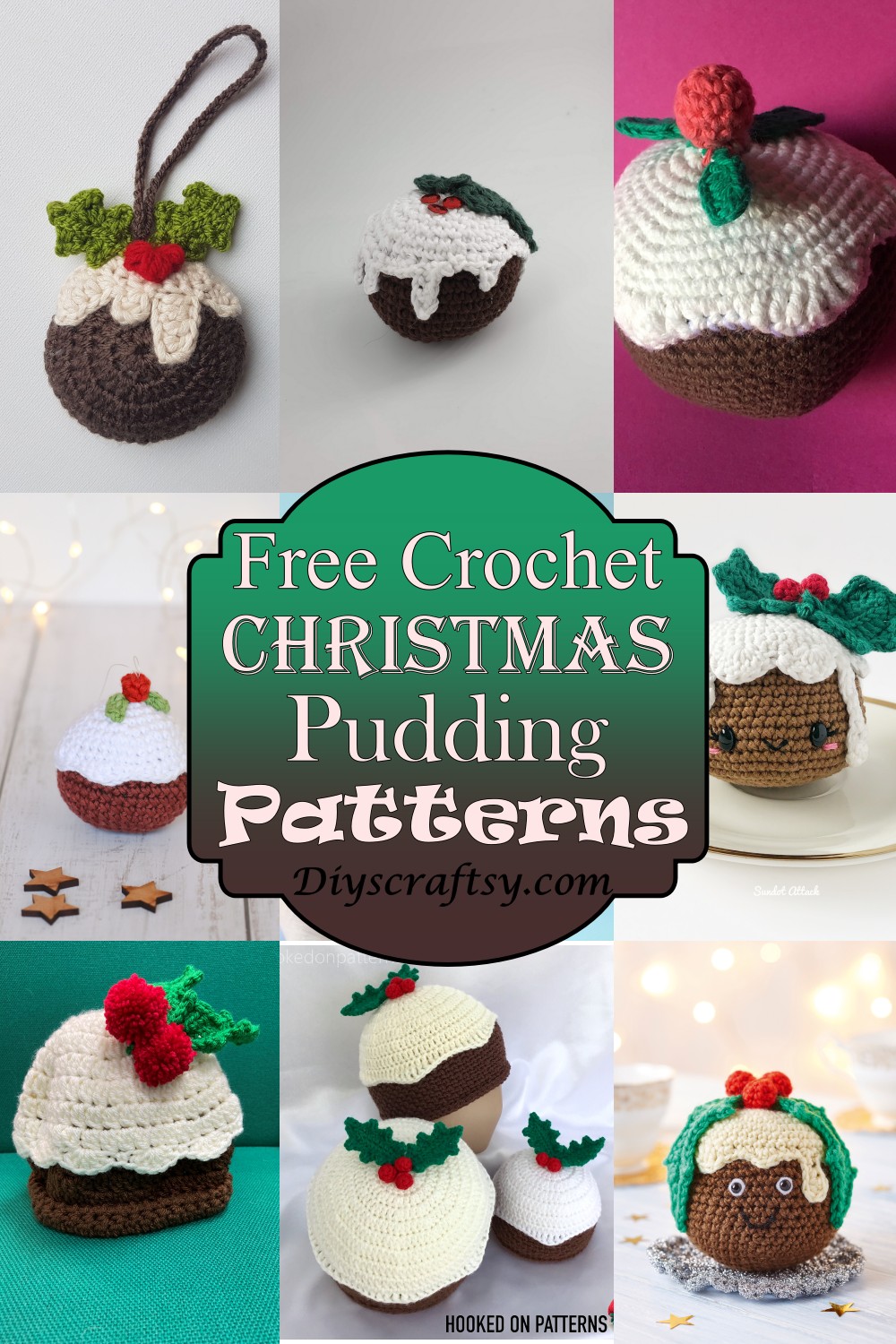 Free Crochet Christmas Pudding Patterns 1