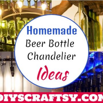 Homemade Beer Bottle Chandelier Ideas