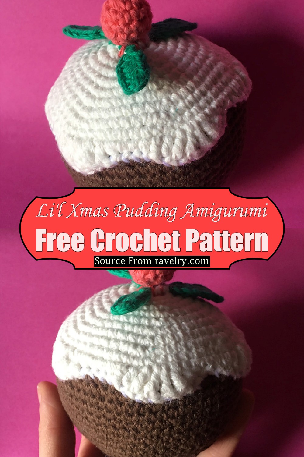 Li'l Xmas Pudding Amigurumi