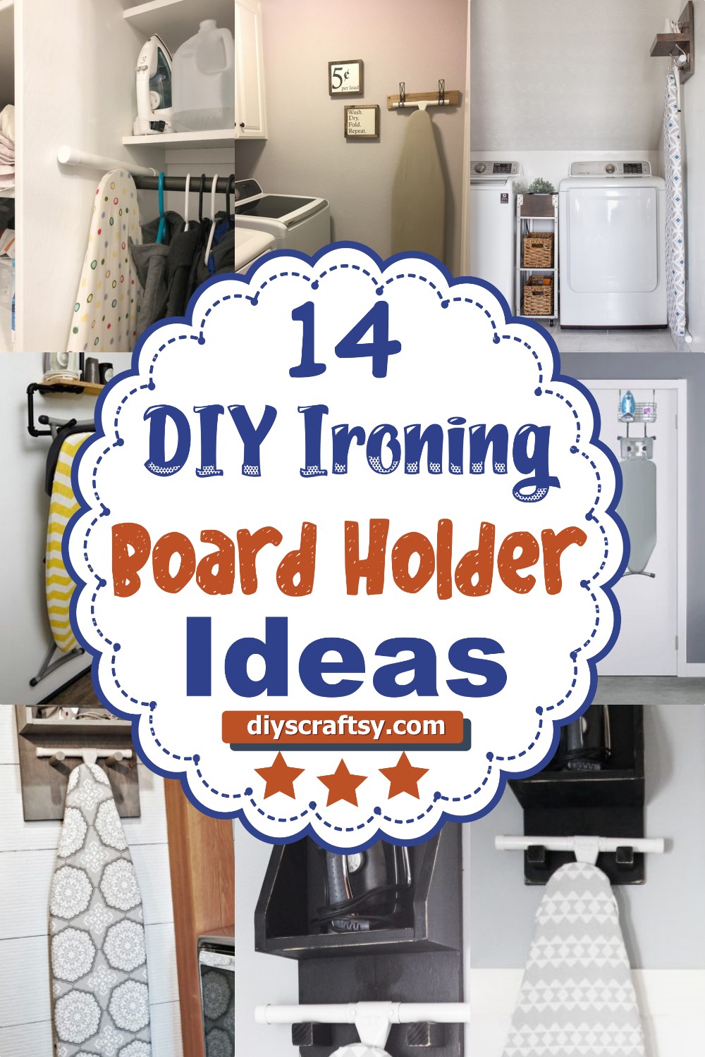 14 DIY Ironing Board Holder Ideas
