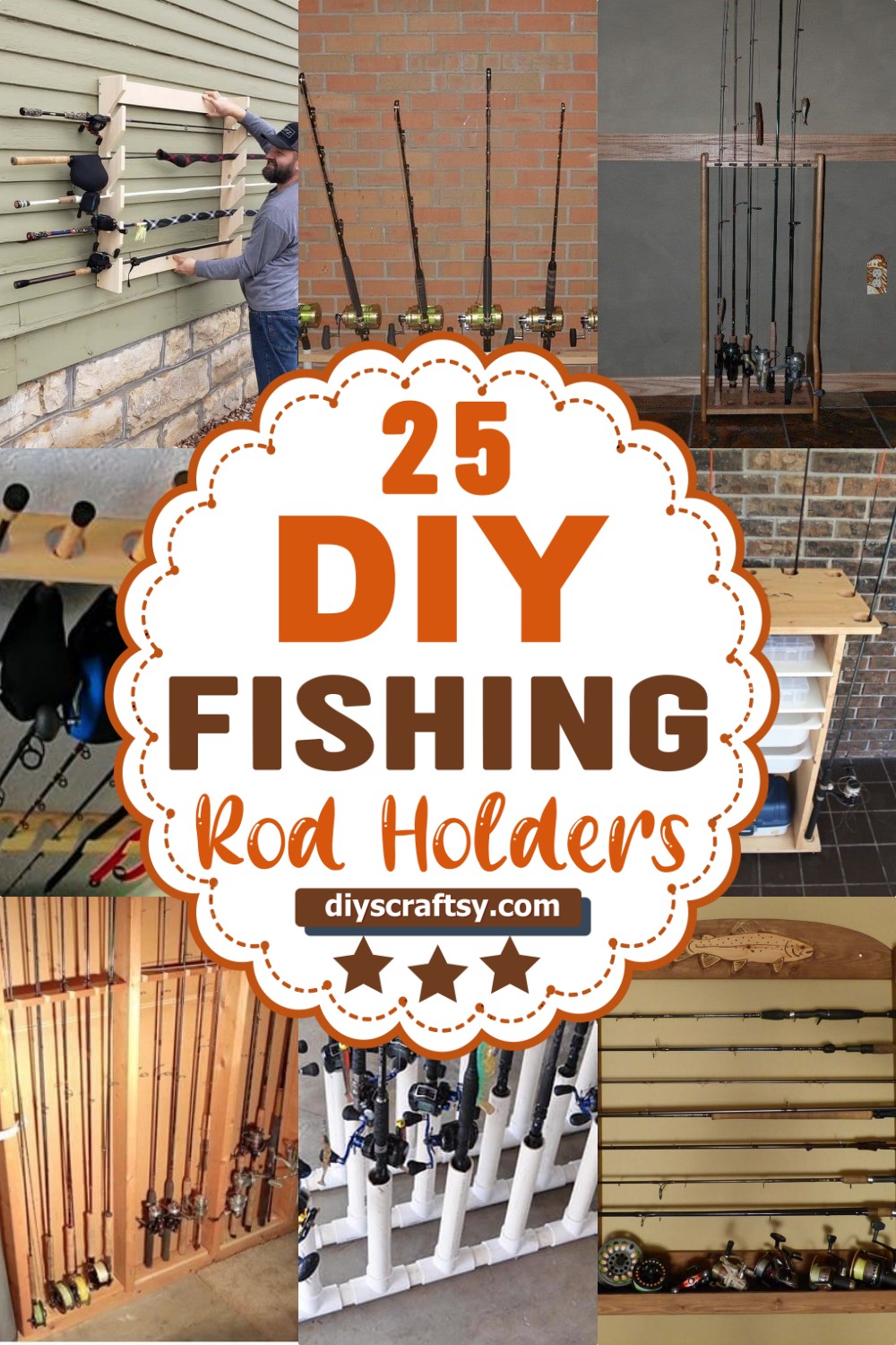 25 DIY Fishing Rod Holders You Can Make Easily