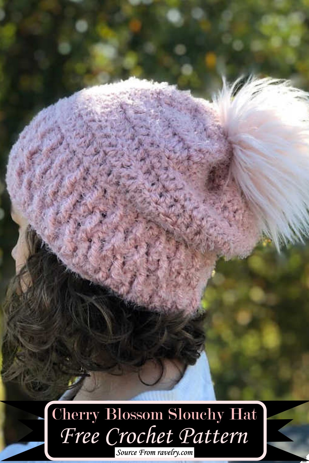 Cherry Blossom Slouchy Hat