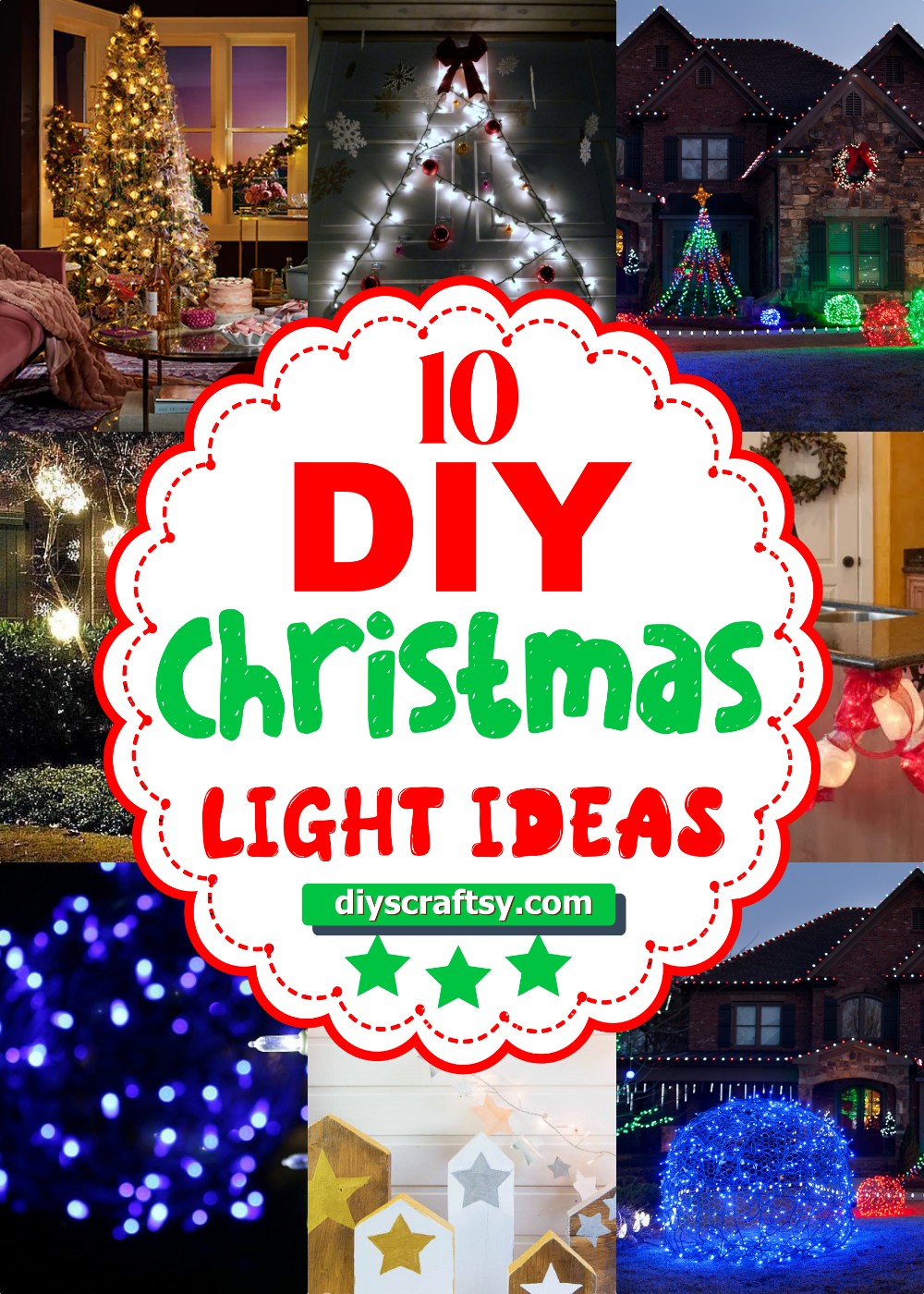 10 DIY Christmas Light Ideas For This Year