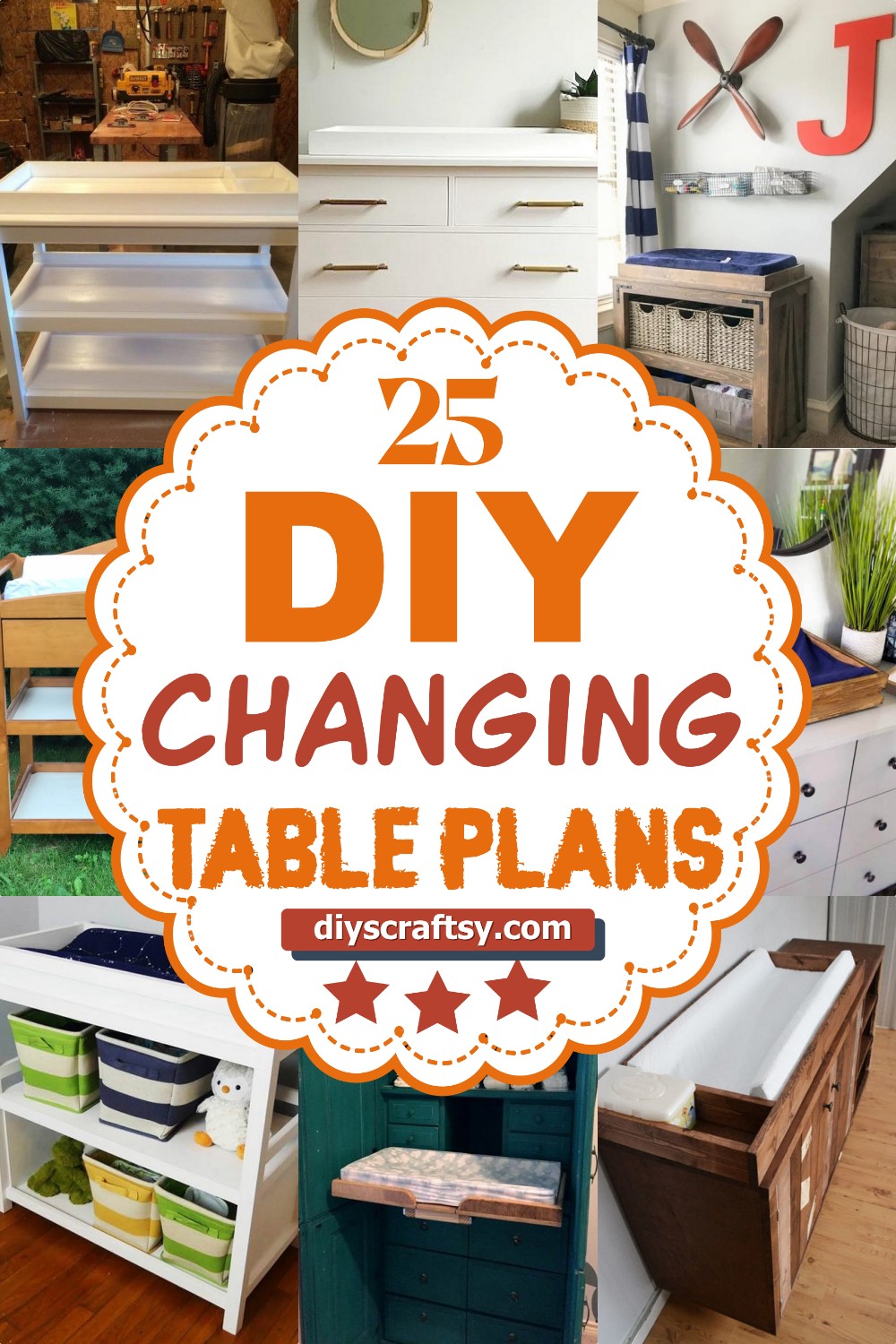 25 DIY Changing Table Plans
