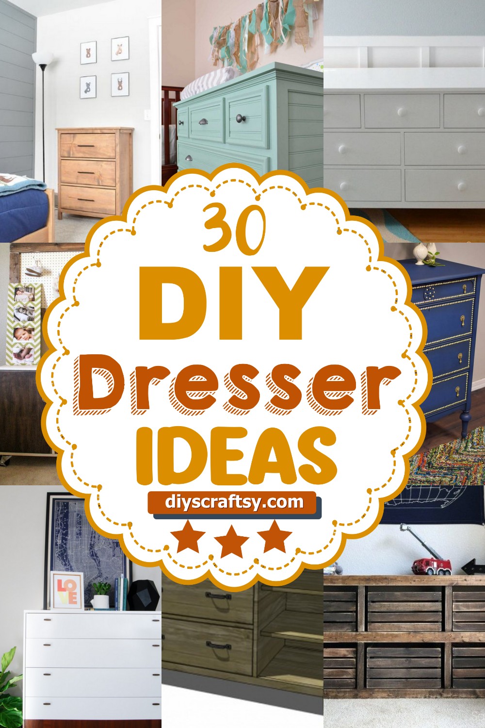 30 Cheap DIY Dresser Ideas