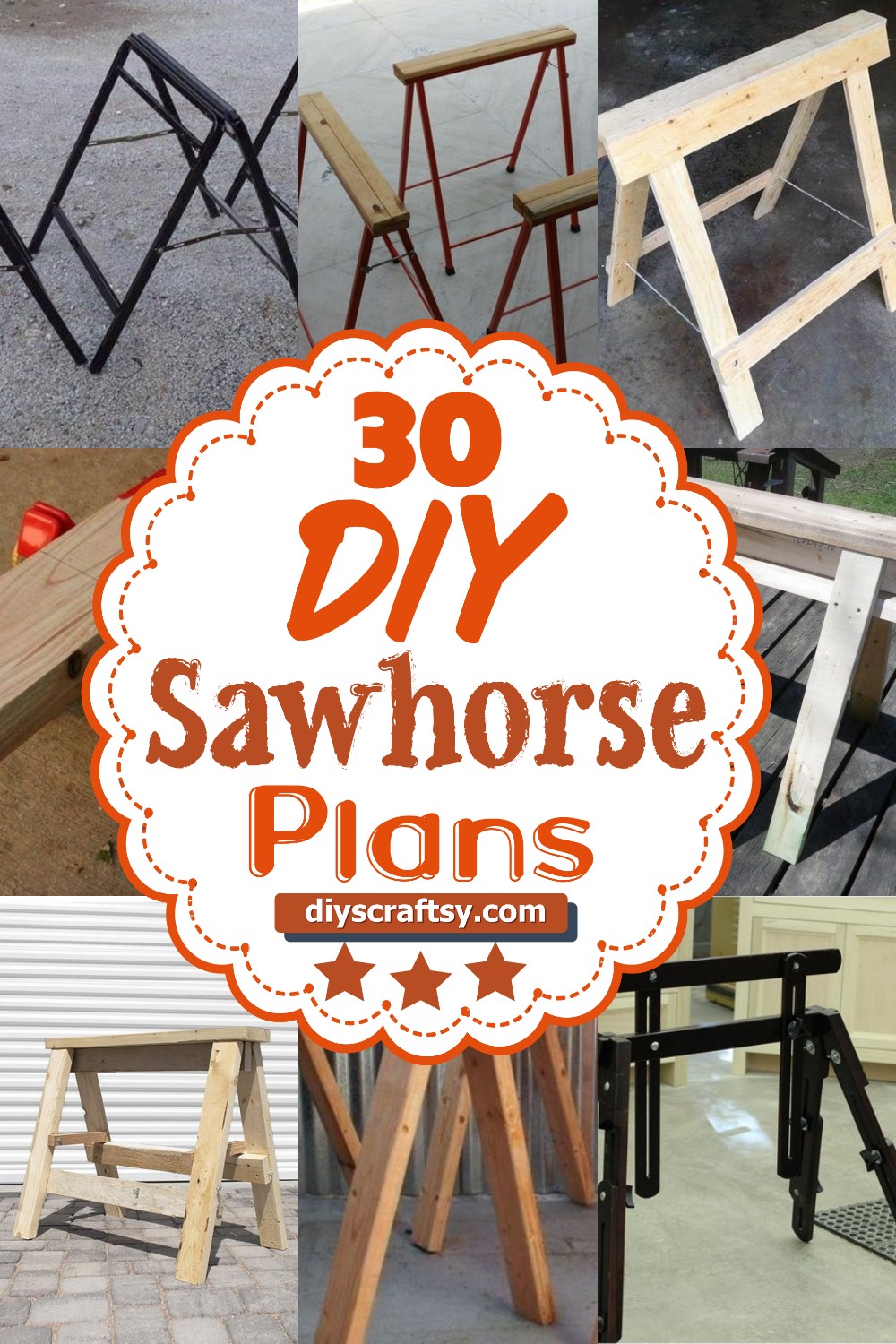 30 DIY Sawhorse Plans You Can Make Easily