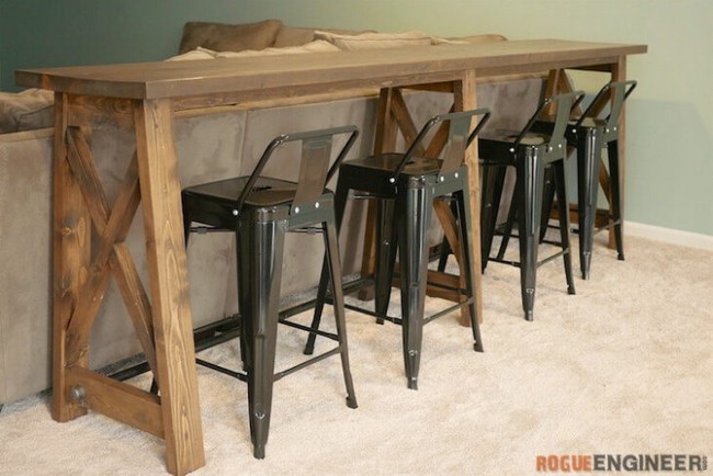 Bar Top Console Table