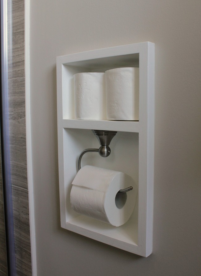 Built-in Toilet Paper Holder