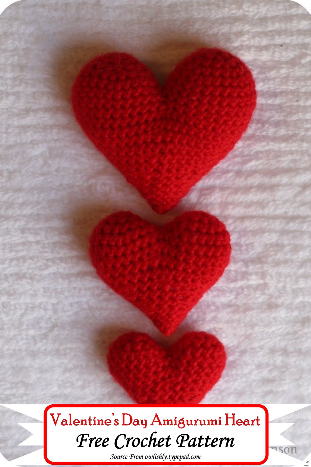 Crochet Valentine’s Day Amigurumi Heart Pattern