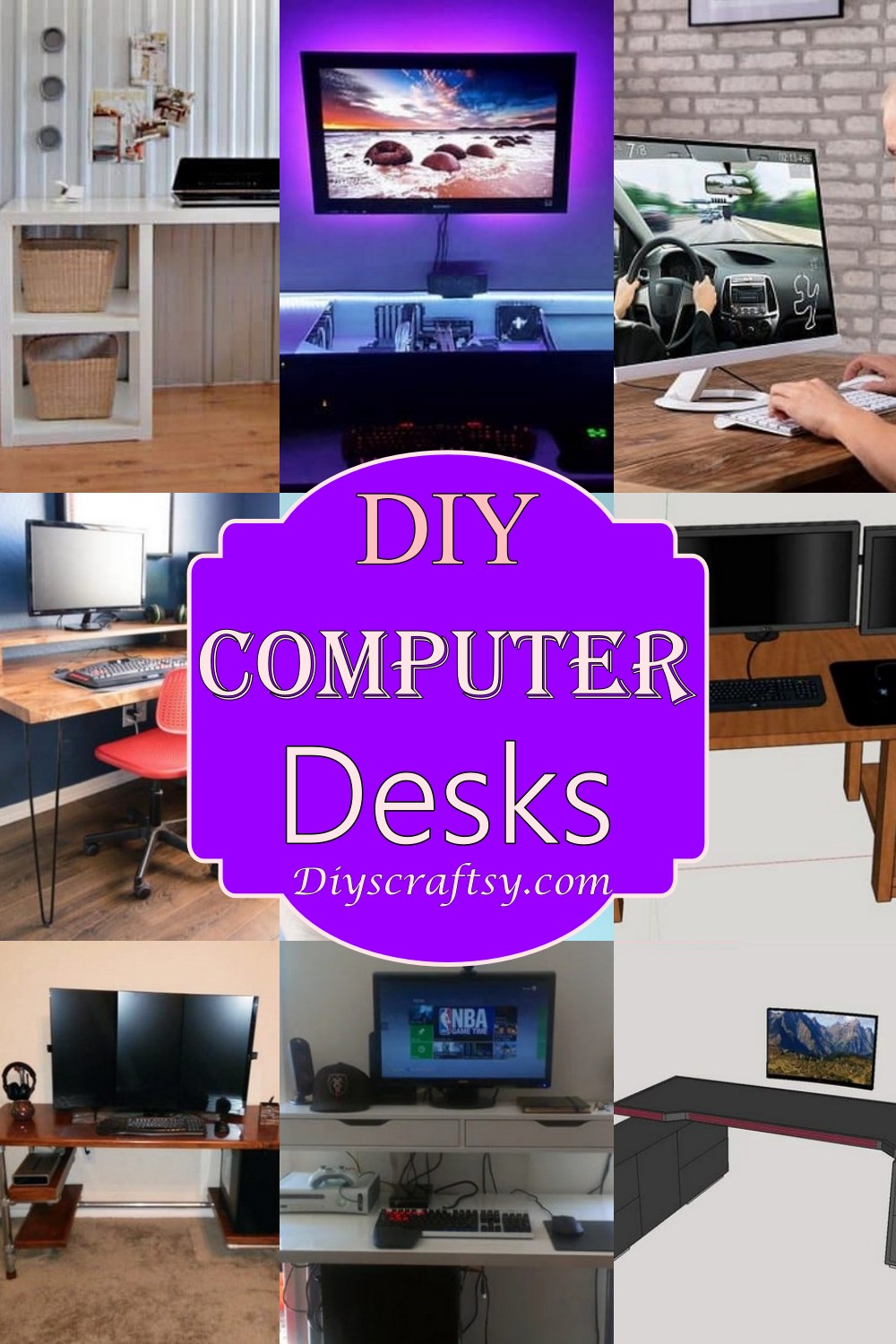 27 DIY Computer Desk Ideas And Plans DIYsCraftsy