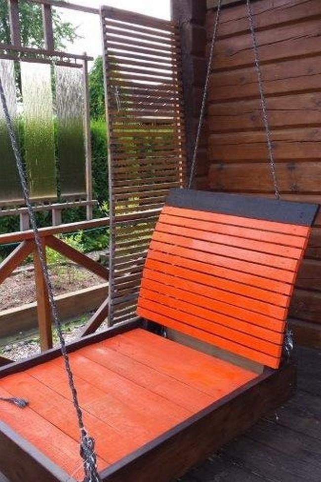 DIY Garden Patio Swing Bed
