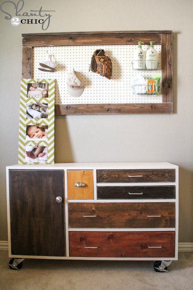 DIY Modern Patchwork Dresser