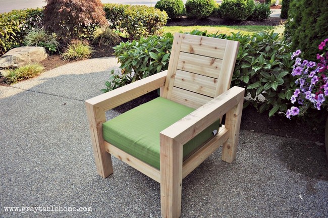 DIY Modern Rustic Outdoor Chair