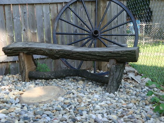 DIY Rustic Bench