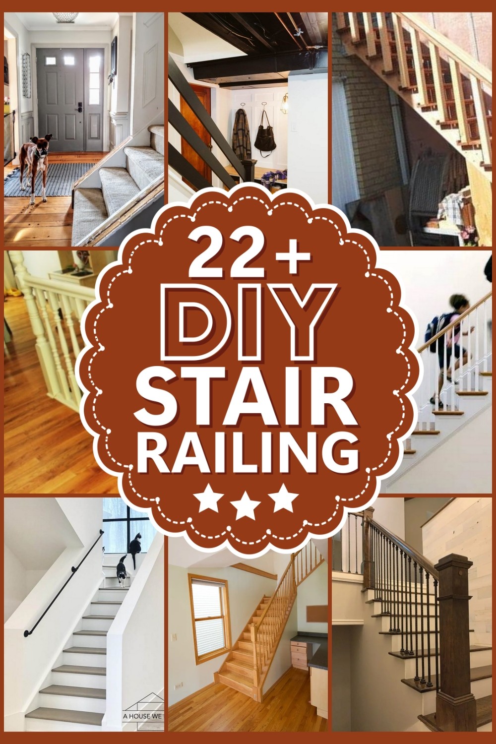 23 DIY Stair Railing Ideas For Stylish Stairs - DIYsCraftsy